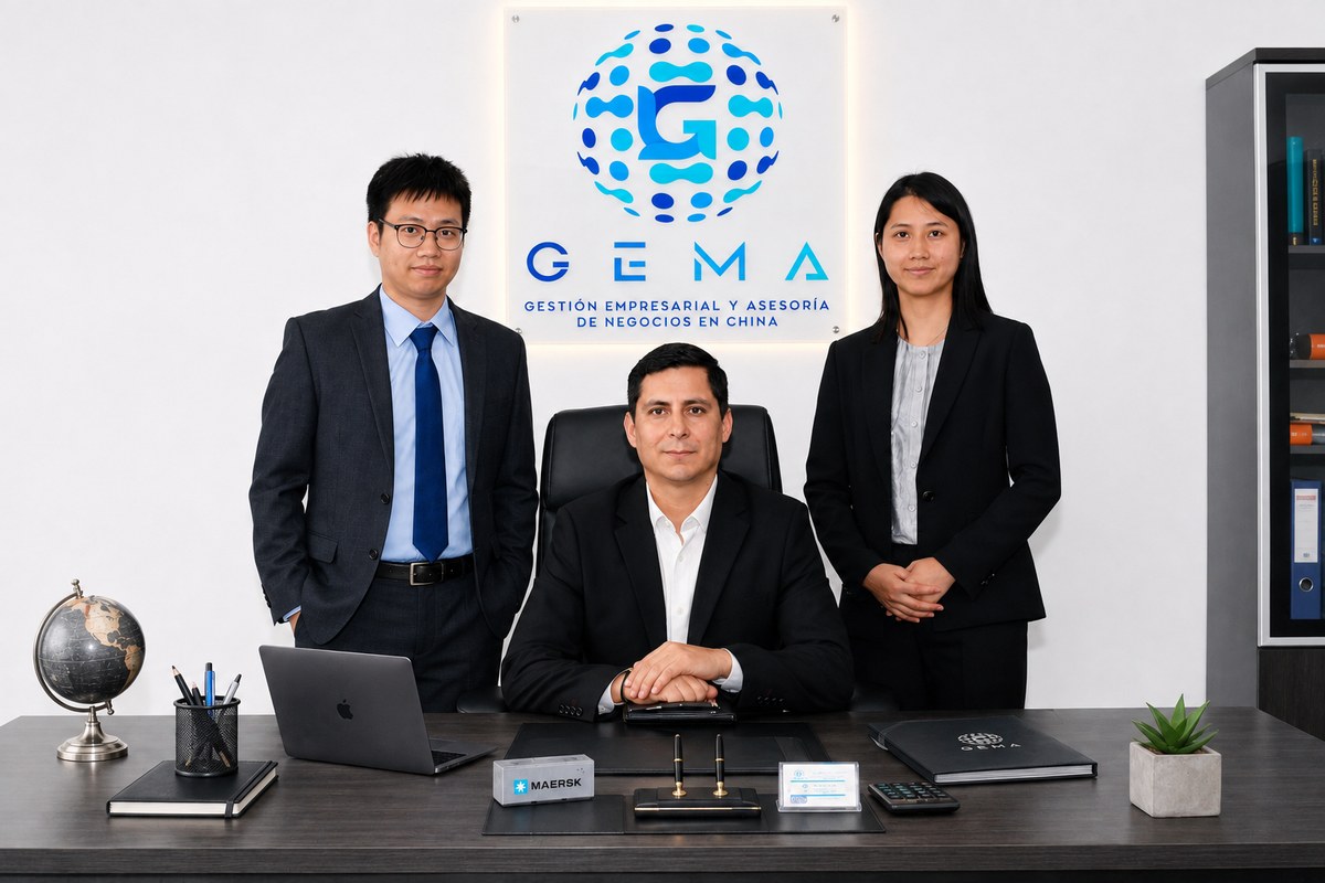 Equipo GEMA en oficina de Guangzhou